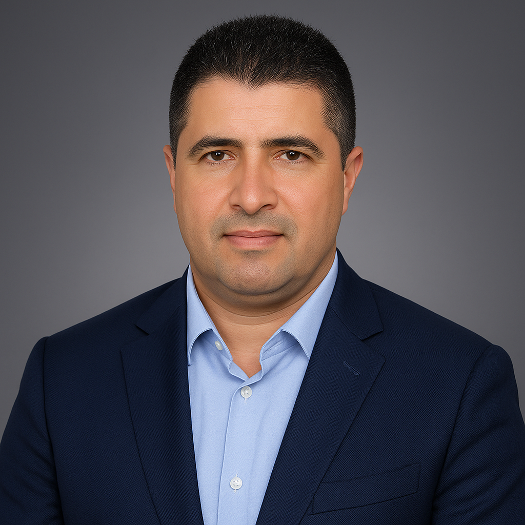 Professional Headshot with Navy Suit Professional Headshot with Navy Suit
